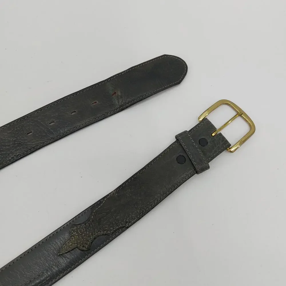 Kenny Rodgers mens Size 34 Belt Lyntong Leather Western Belt USA
